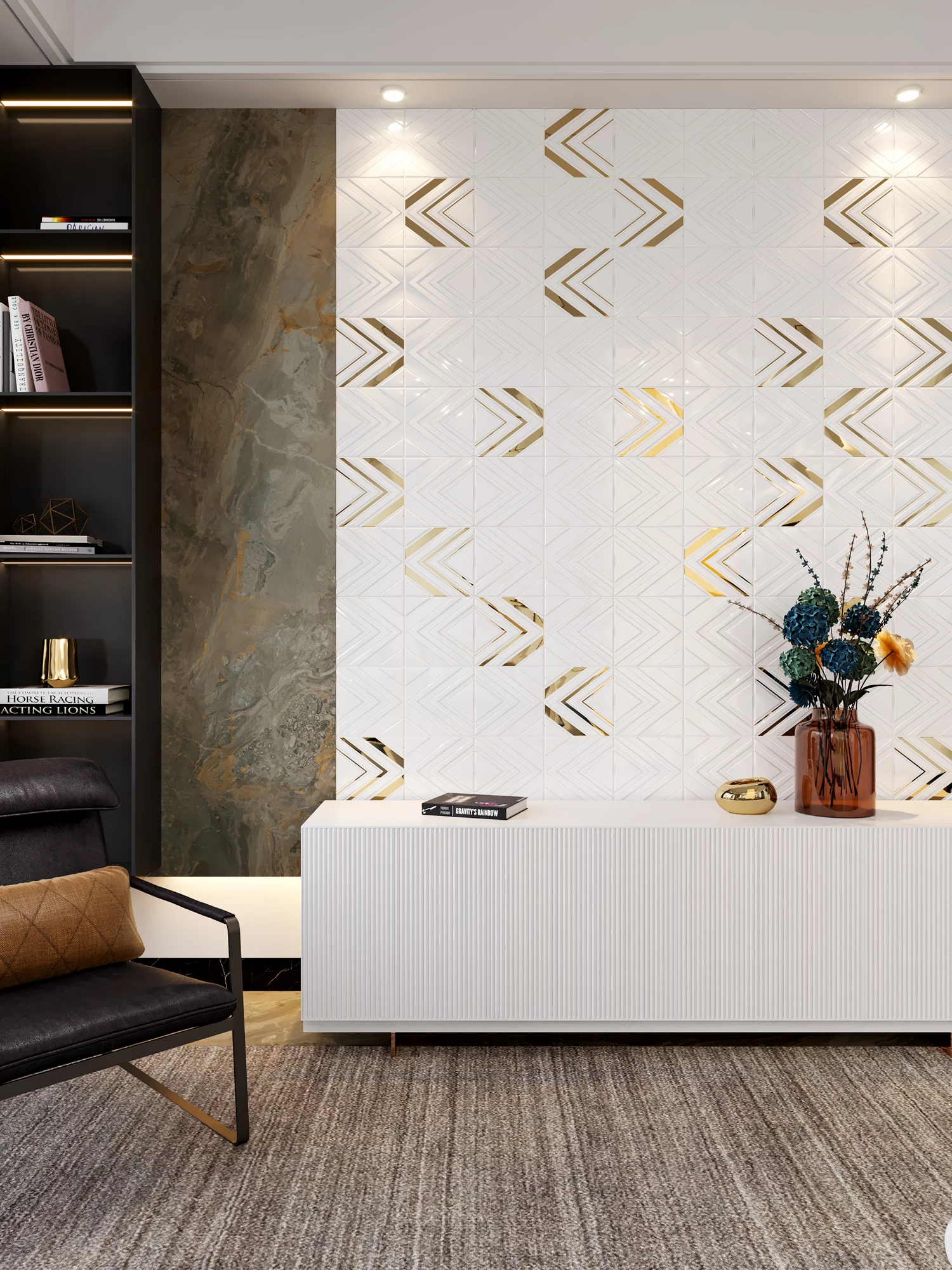 Formart Glossy Dore Vanity Decor 20x20